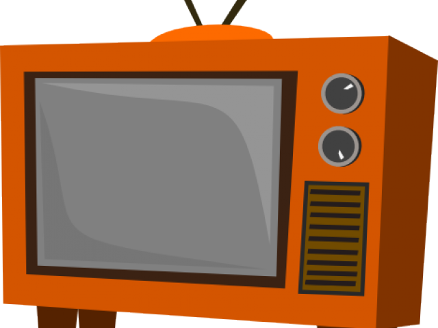 Old Tv Cliparts - Old Tv - Png Download (640x480), Png Download