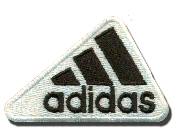 Adidas Logo Embroidered Iron On Patches, Emblanka - Adidas Clipart (610x610), Png Download
