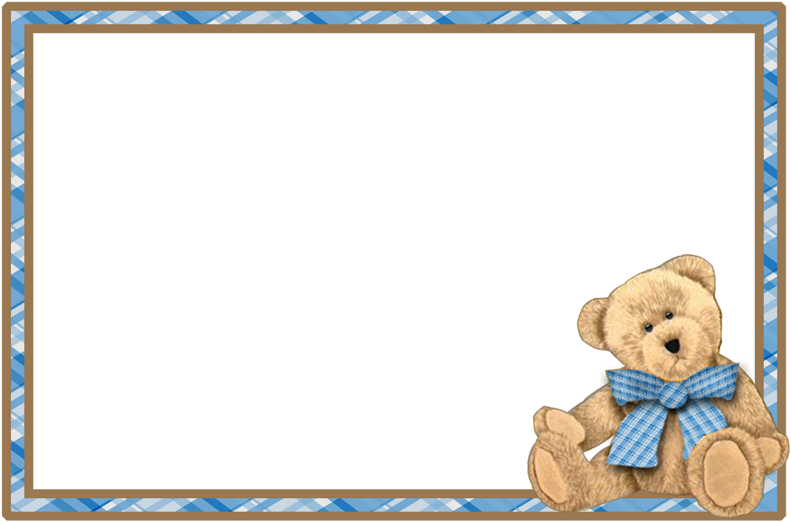 Free Icons Png - Teddy Bear Frame Clipart Transparent Png (1600x1067), Png Download