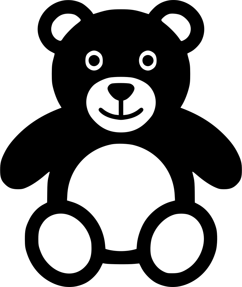 Teddy Bear Comments - Teddy Bear Clip Art Black And White - Png Download (826x980), Png Download