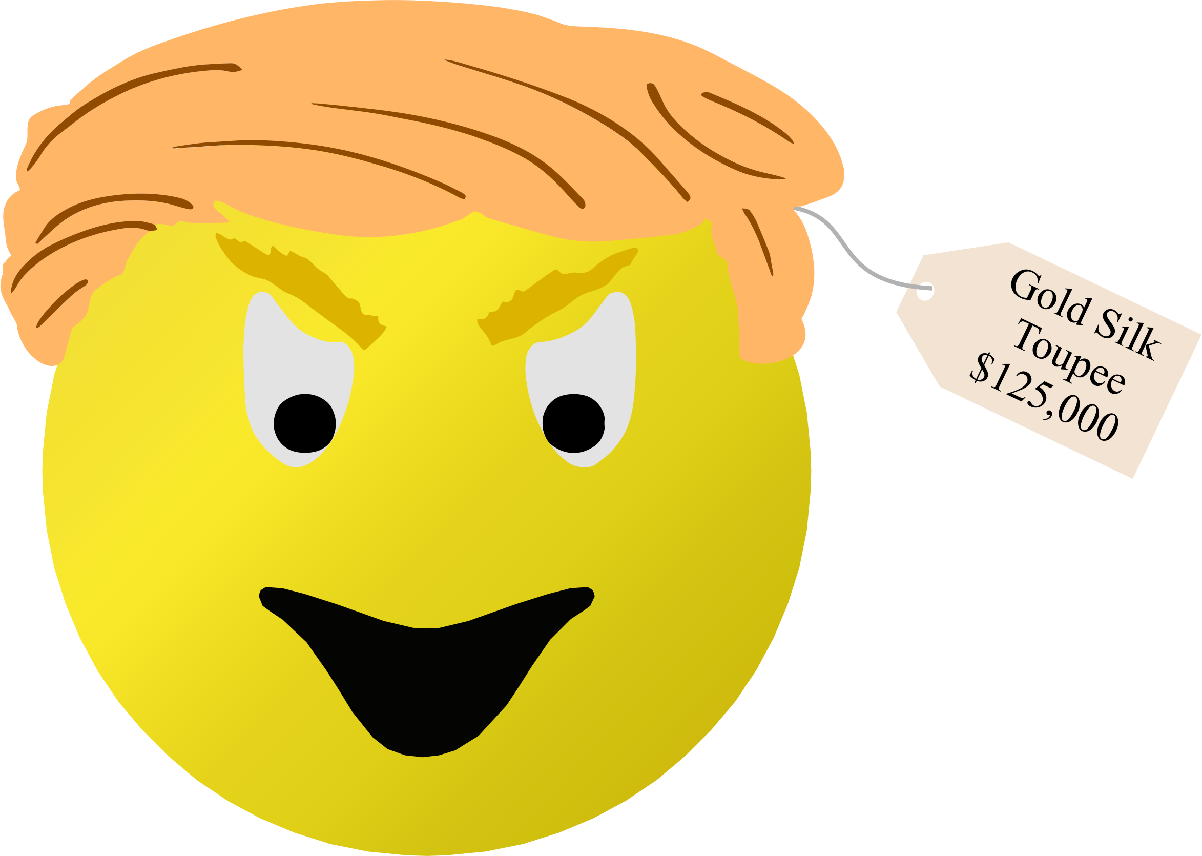 Donald Trump Smiley Face - Trump Smiley Face Clipart (2346x1670), Png Download