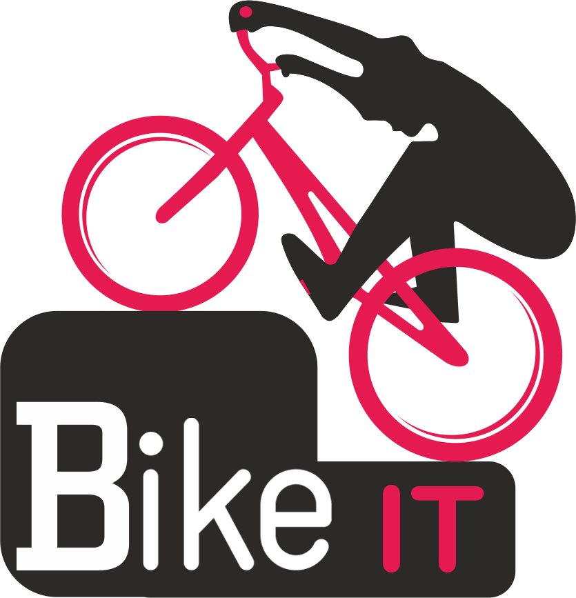 Bike It Logo - Biking Logo Clipart (835x867), Png Download