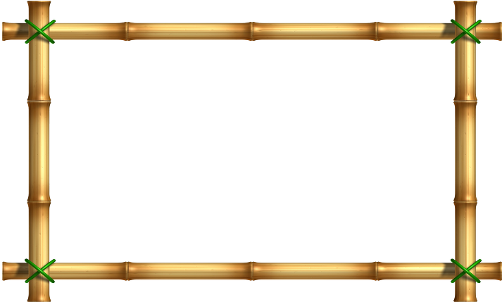 Bamboo Border Png - Bamboo Border Frame Png Clipart (720x428), Png Download