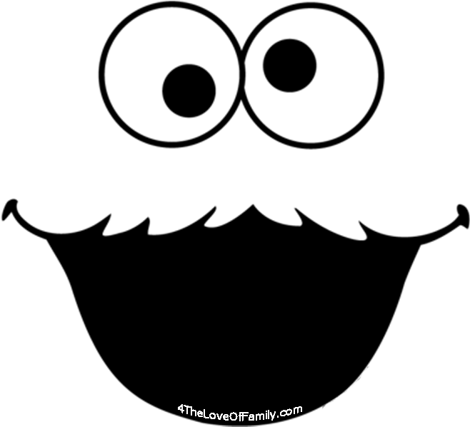 Jpg Could Use These For So Many Things - Cookie Monster Eyes And Mouth Clipart (792x612), Png Download