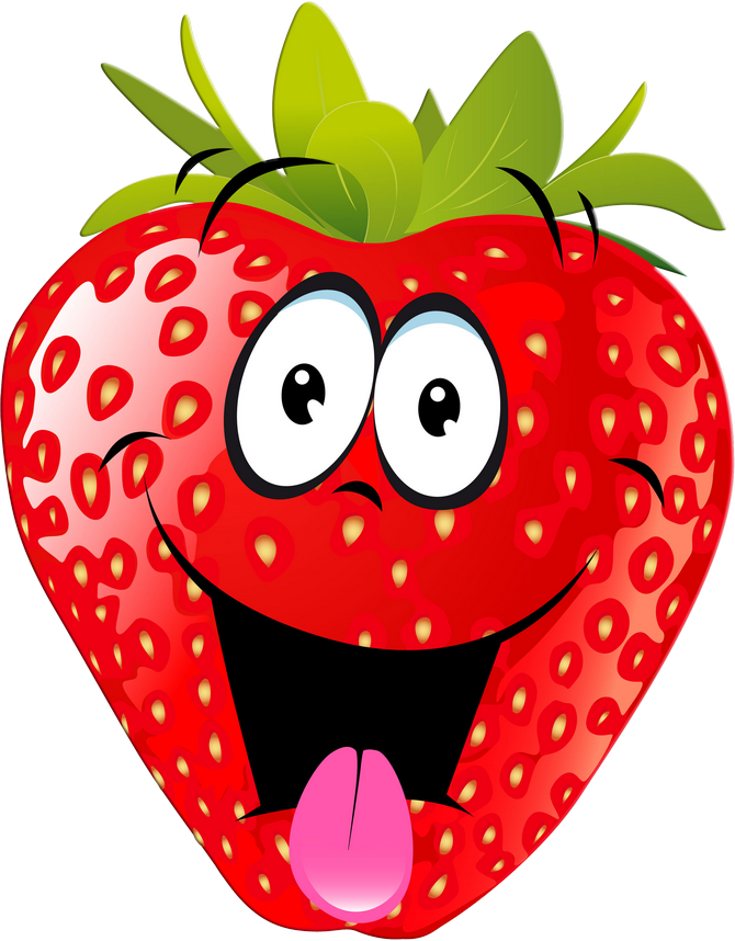 Фото, Автор Missis - Fruits With Faces Clipart - Png Download (670x858), Png Download
