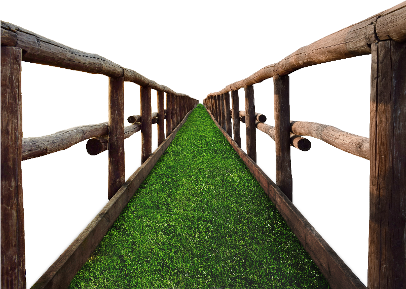 Timber Bridge Png With Grass Stock Image - Png Grass For Photoshop Clipart (800x600), Png Download
