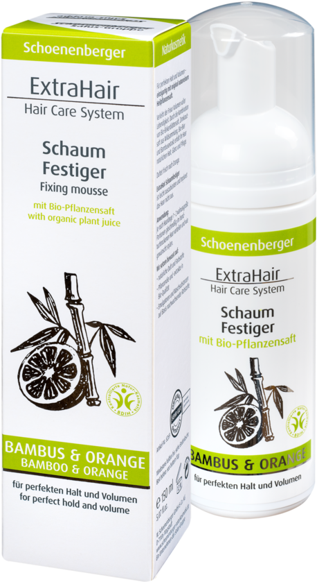 Schoenenberger Extrahair Fixing Mousse Bamboo & , Png Clipart (458x839), Png Download