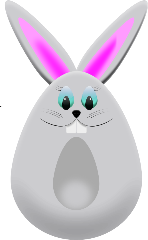 Easter Egg Bunny Png Clipart (518x900), Png Download