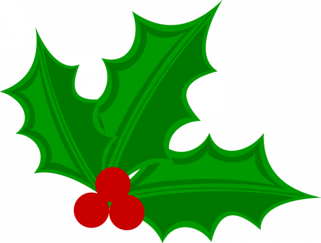 Christmas Holly Clipart Christmas Holly Clipart Nice - Holly Clipart Png Transparent Png (650x493), Png Download