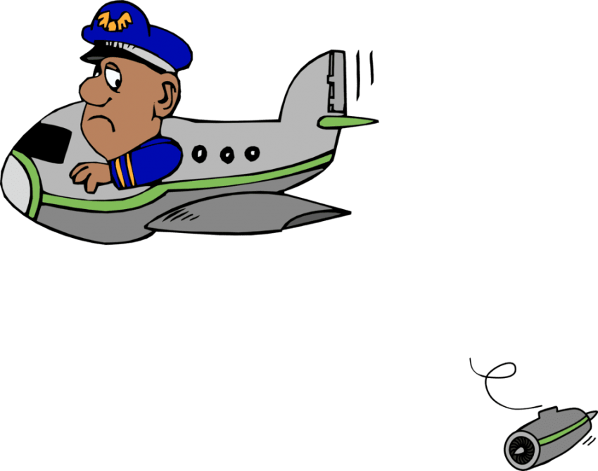 Free Png Download Plane Funny Png Images Background - Pilot Png Clipart (850x669), Png Download