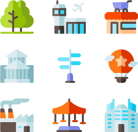 City Elements - Bridge Flat Icon Png Clipart (600x564), Png Download