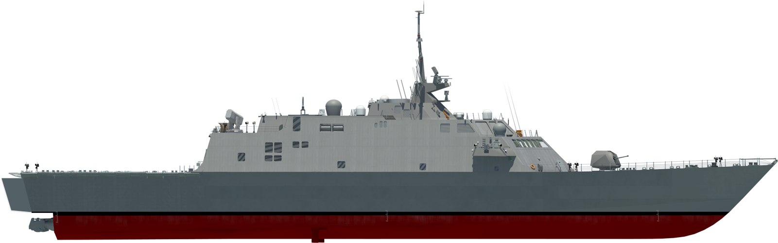 Navy Ship Png - Littoral Combat Ship Png Clipart (1713x545), Png Download