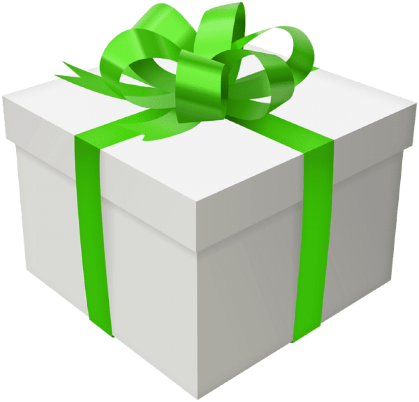 Free Png Download Gift Box With Green Bow Clipart Png - Portable Network Graphics Transparent Png (850x816), Png Download
