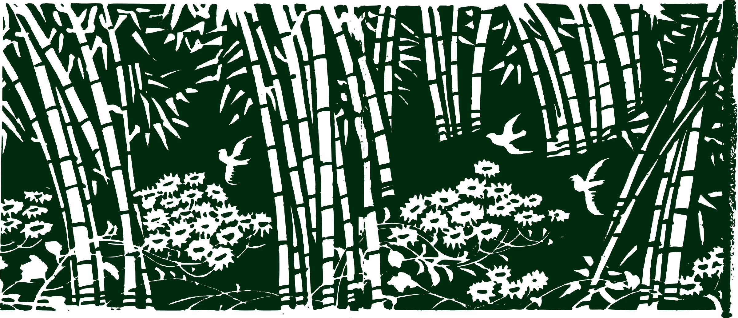 This Free Icons Png Design Of Bamboo Forest Clipart (2400x1034), Png Download