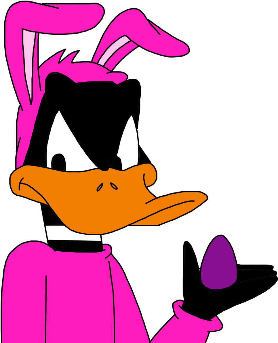 Daffy Duck Easter Bunny , Png Download - Daffy Duck Easter Bunny Clipart (966x1194), Png Download
