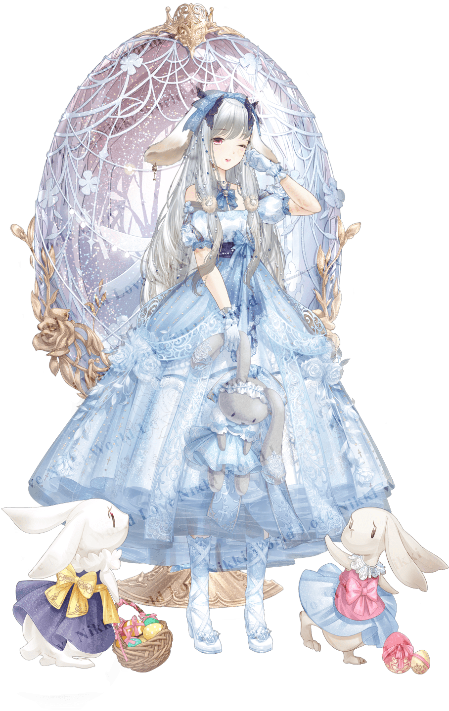 Lilith Easter Bunny - Miracle Nikki Easter Bunny Clipart (1440x1570), Png Download