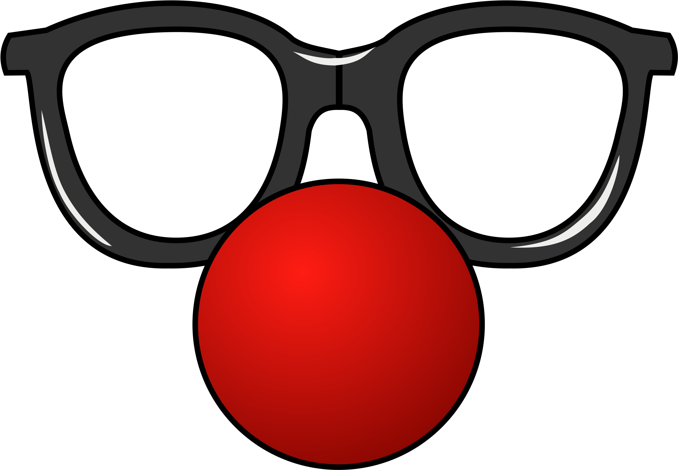 This Free Icons Png Design Of Funny Glasses 2 Clipart (2400x1666), Png Download