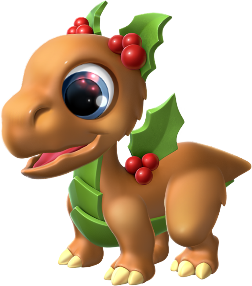 Holly Dragon Baby - Cartoon Clipart (825x934), Png Download