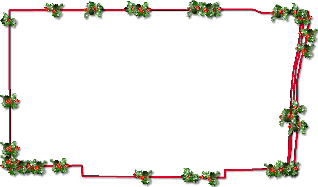 Broward "fancy Frame" Style - Christmas Photo Frame Png Clipart (1024x603), Png Download