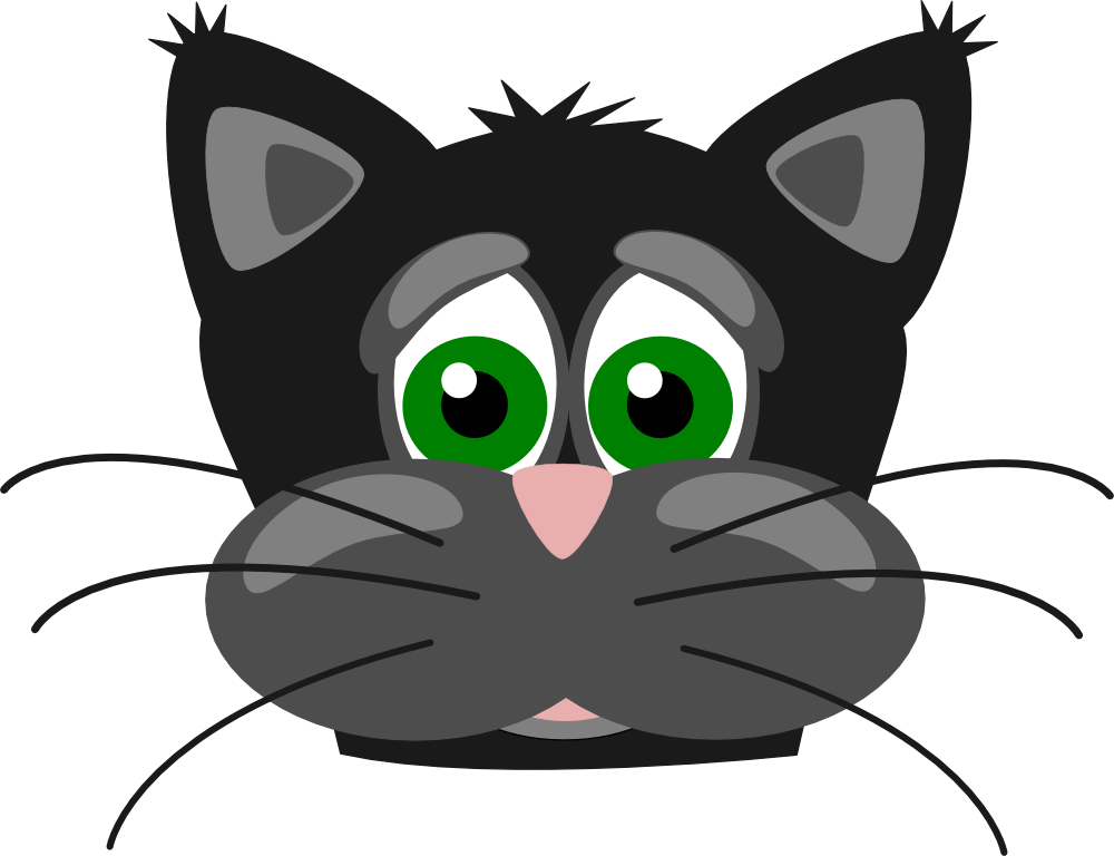 Funny Cat Cartoon Pictures - Sad Cat Face Cartoon Clipart (800x614), Png Download
