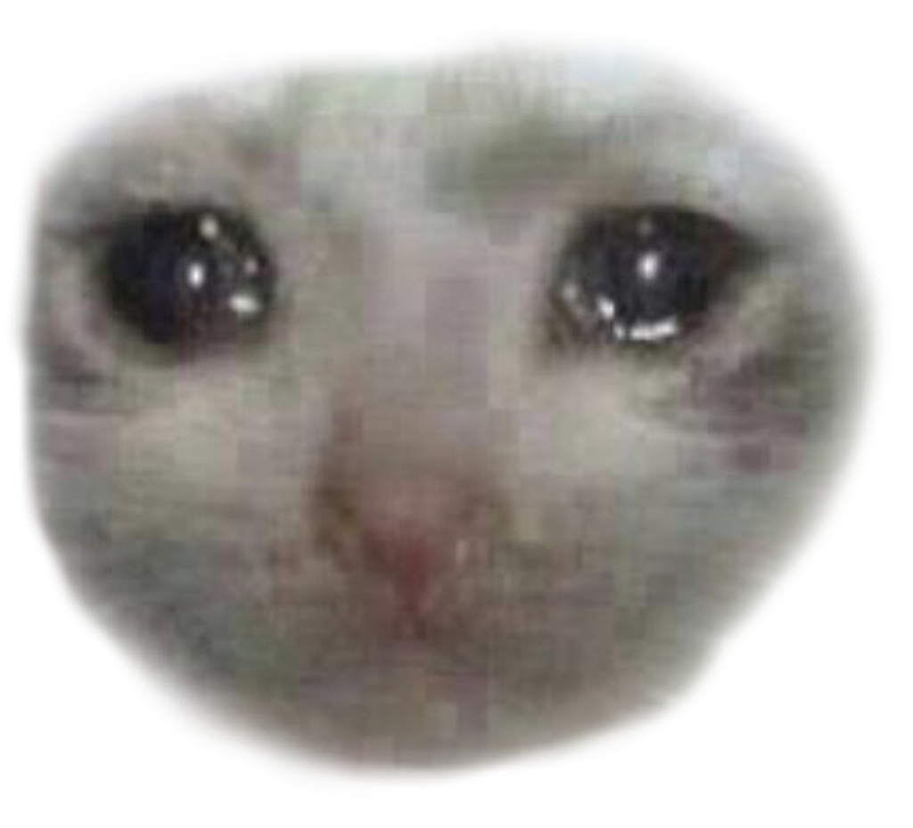  Sad  Crying Cat  Face Clipart Large Size Png  Image PikPng