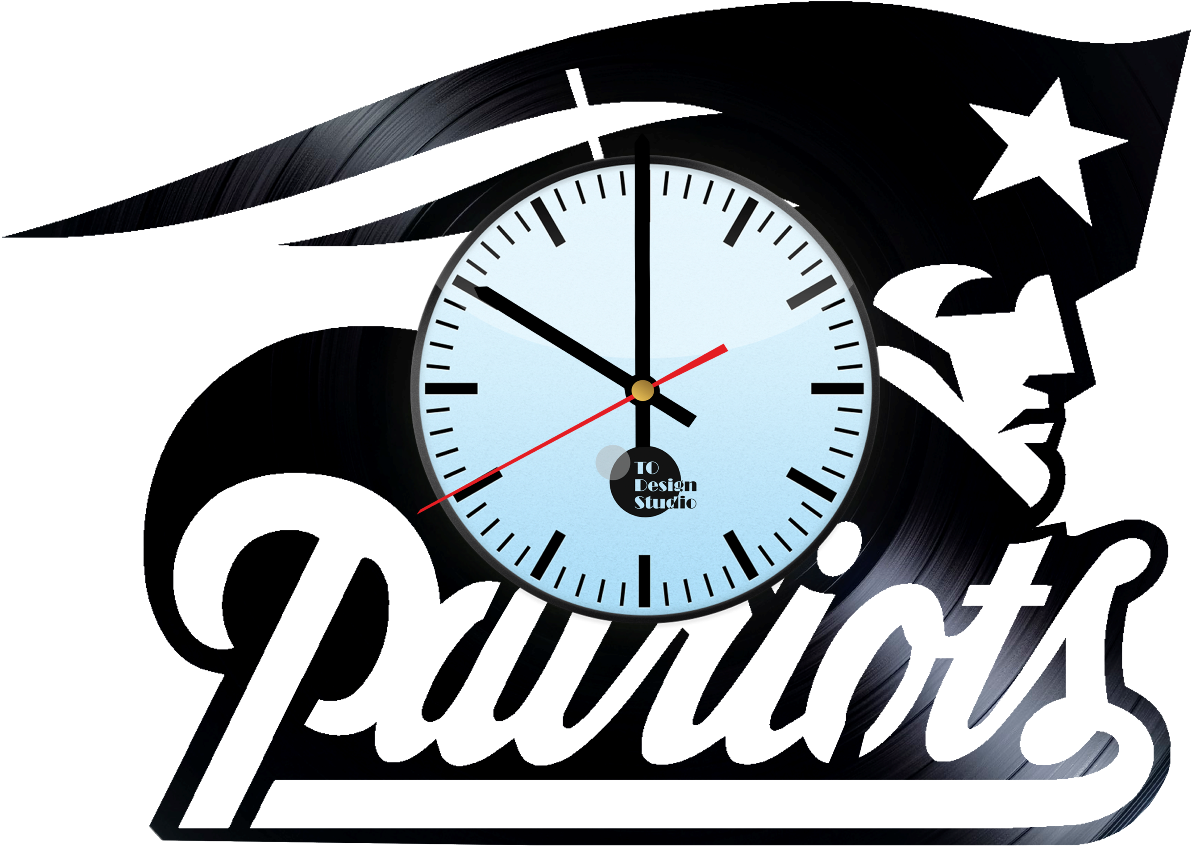 New England Patriots Logo Vector Handmade Vinyl Record - New England Patriots Clipart (1500x1500), Png Download