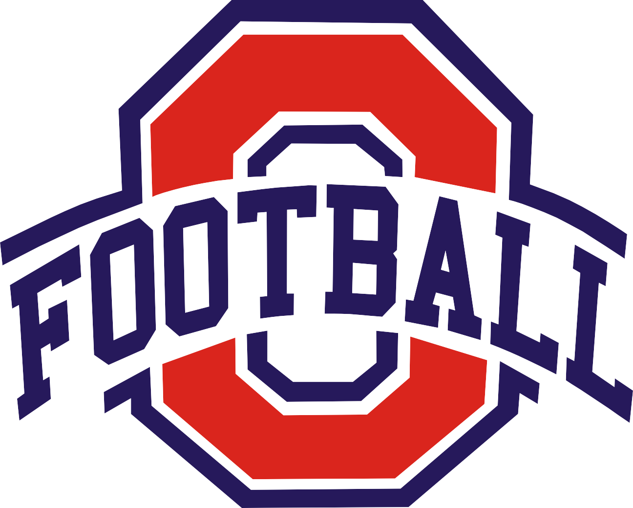 Oakland Patriots Logo - Oakland High School Football Logo Clipart (1296x1039), Png Download