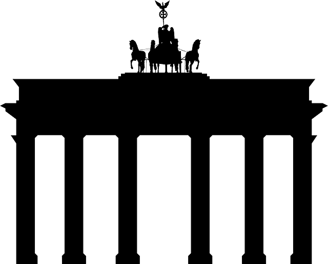Golden Gate Bridge Silhouette Png , Png Download - Brandenburger Tor Silhouette Clipart (640x516), Png Download