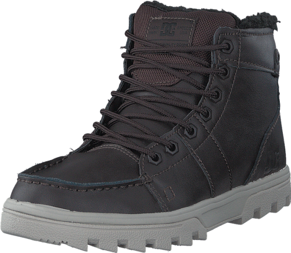 Dc Shoes Woodland Brown/tan Boots Laces Grey, Purple