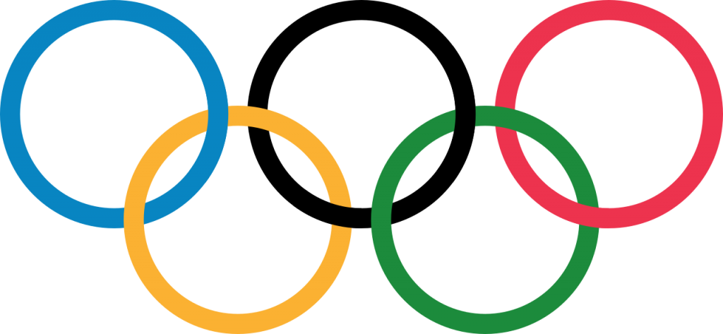 The Olympics Logo - Olympic Rings Logo Clipart (1024x473), Png Download