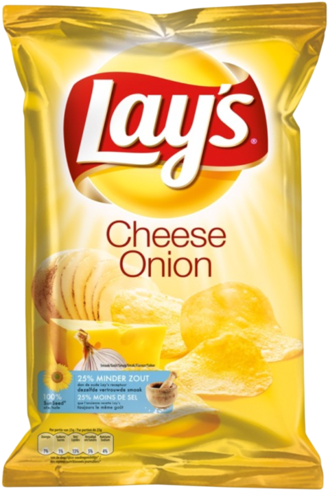 Lay's Cheese &amp - Lays Chips Cheese Onion Clipart (1024x1024), Png Download