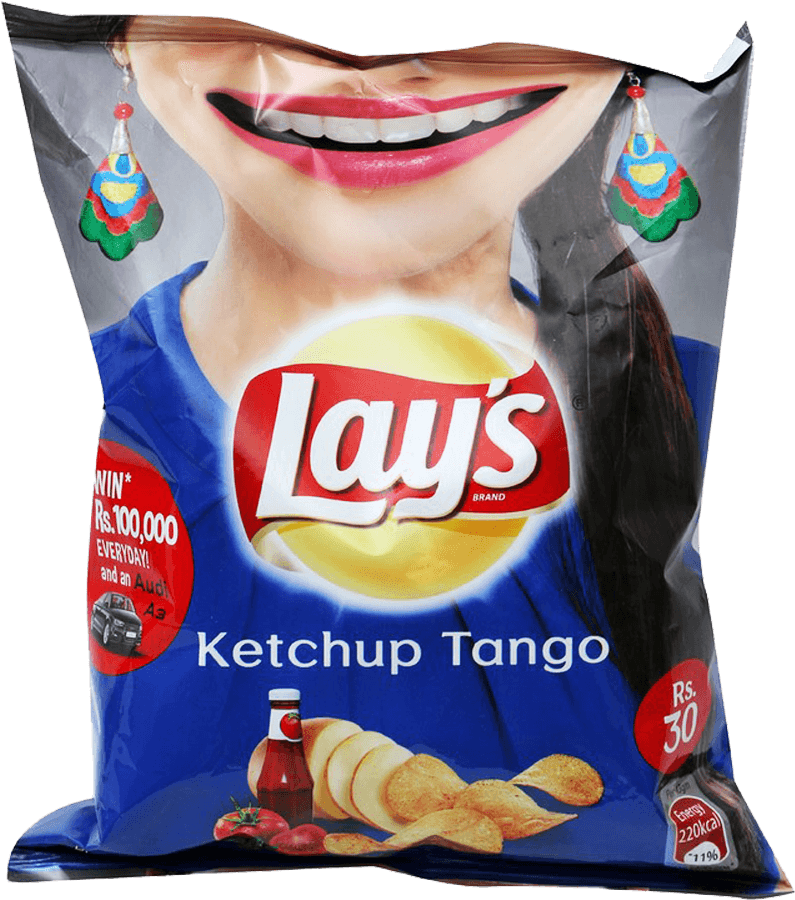 Lays Chips Ketchup Tango 40 Gm Clipart (1000x1000), Png Download