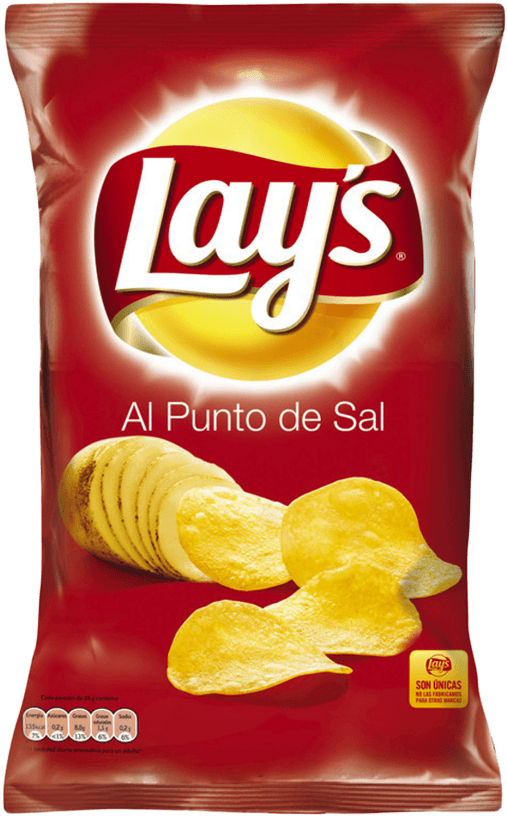 Lay's Lightly Salted Chips 250 - Lays Chips Clipart (1000x1000), Png Download