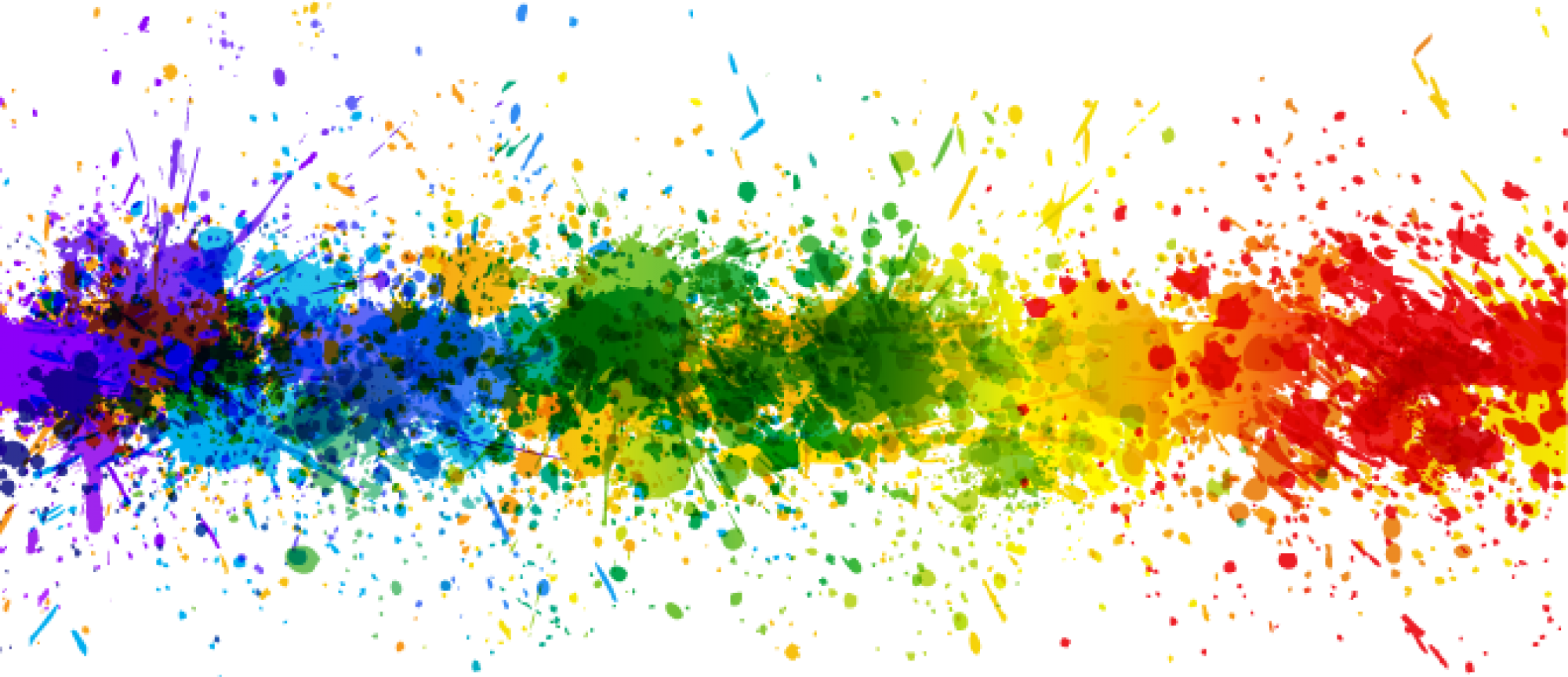 Splash Of Color Png Clipart (2000x863), Png Download