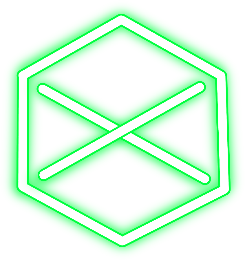 Green Hexagon Png - Neon Clipart (846x896), Png Download