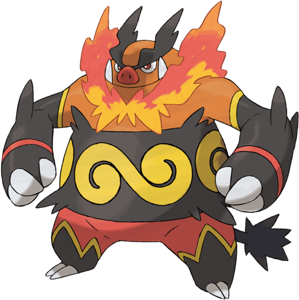 Lueroi - Pokemon Emboar Clipart (603x600), Png Download