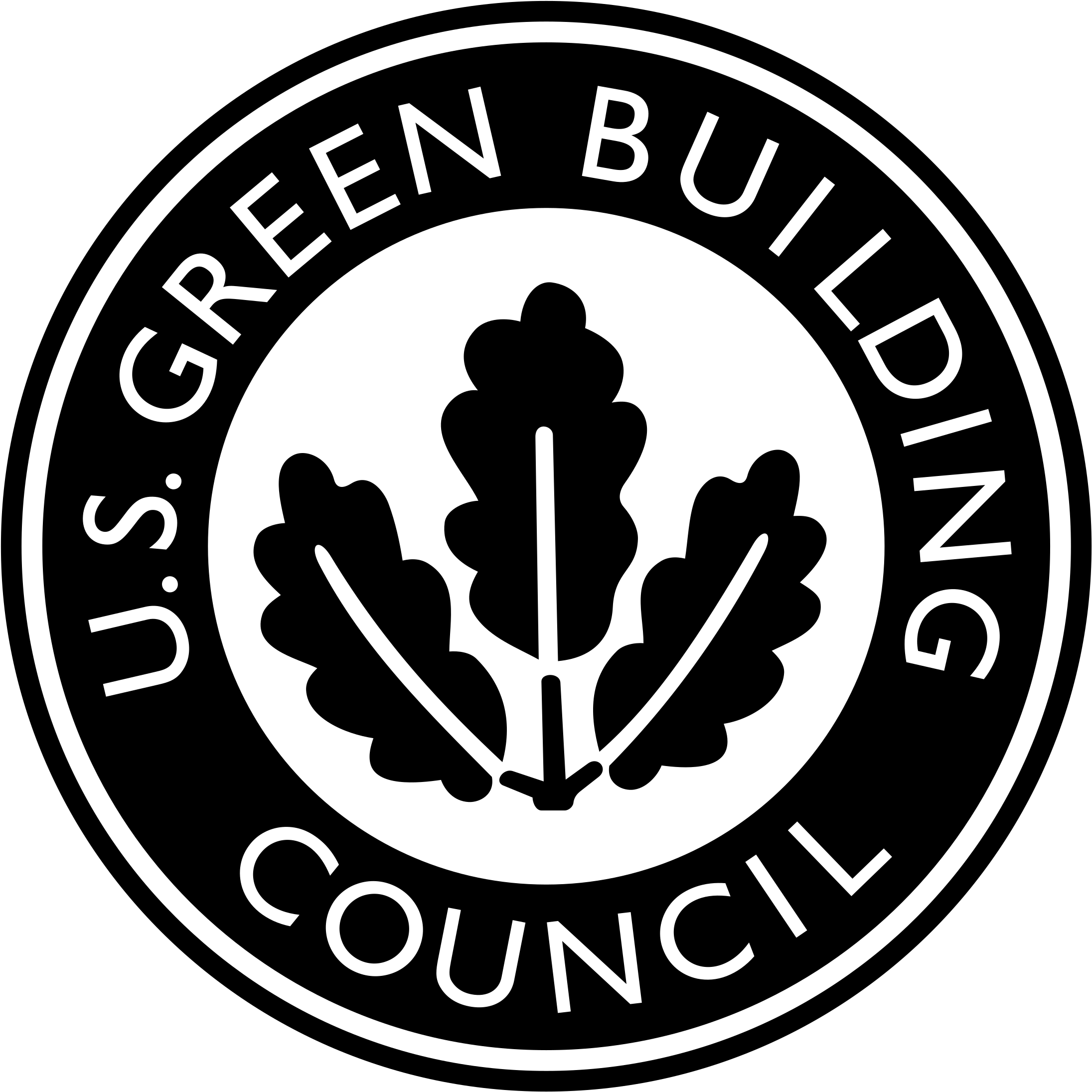 Us Vector Badge - Us Green Buildings Council Clipart (2400x2400), Png Download