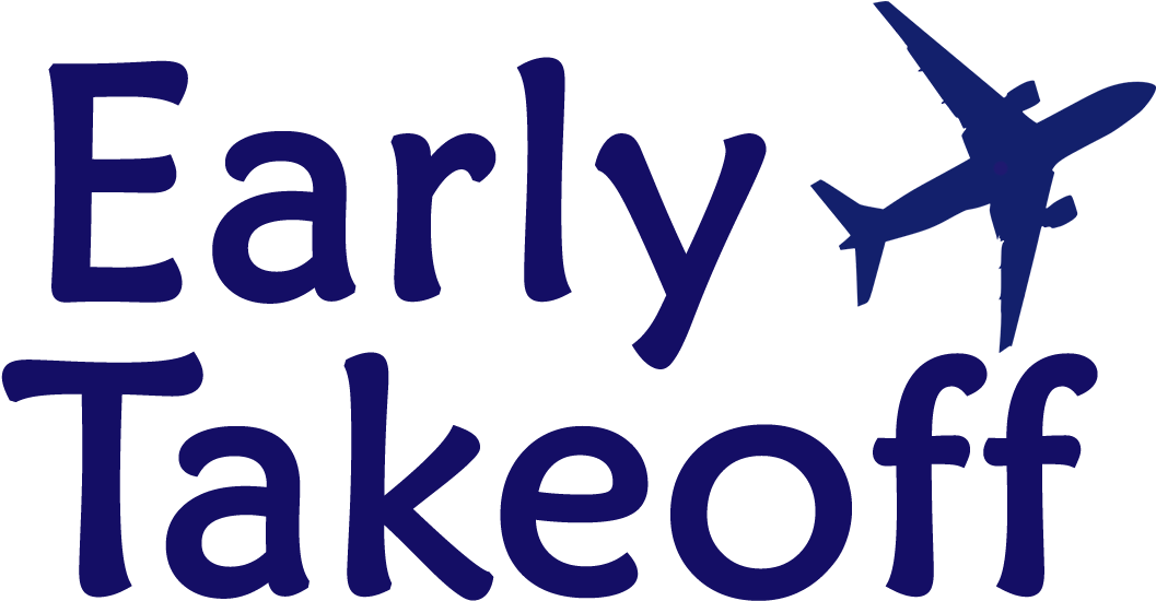 Cropped Early Takeoff Logo Clipart (1129x568), Png Download
