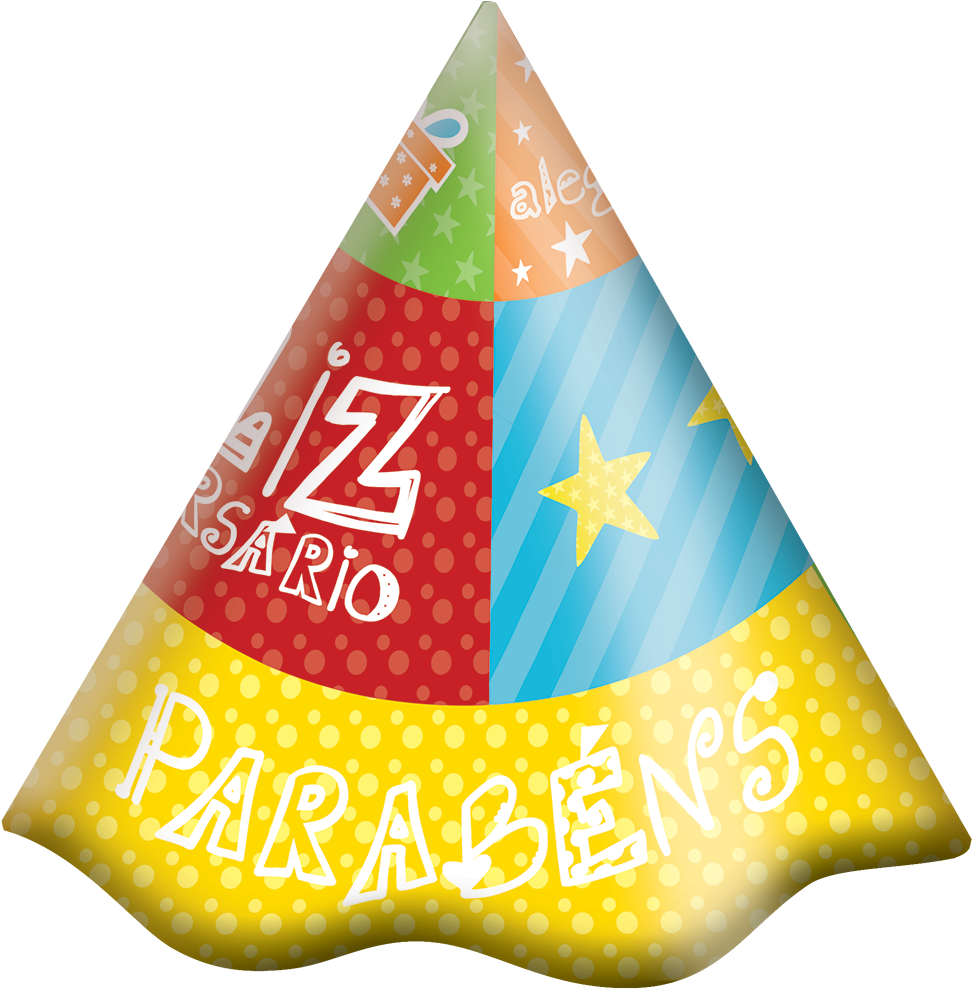 Caixa Surpresa Feliz Aniversário - Chapéu De Aniversario Em Png Clipart (990x990), Png Download