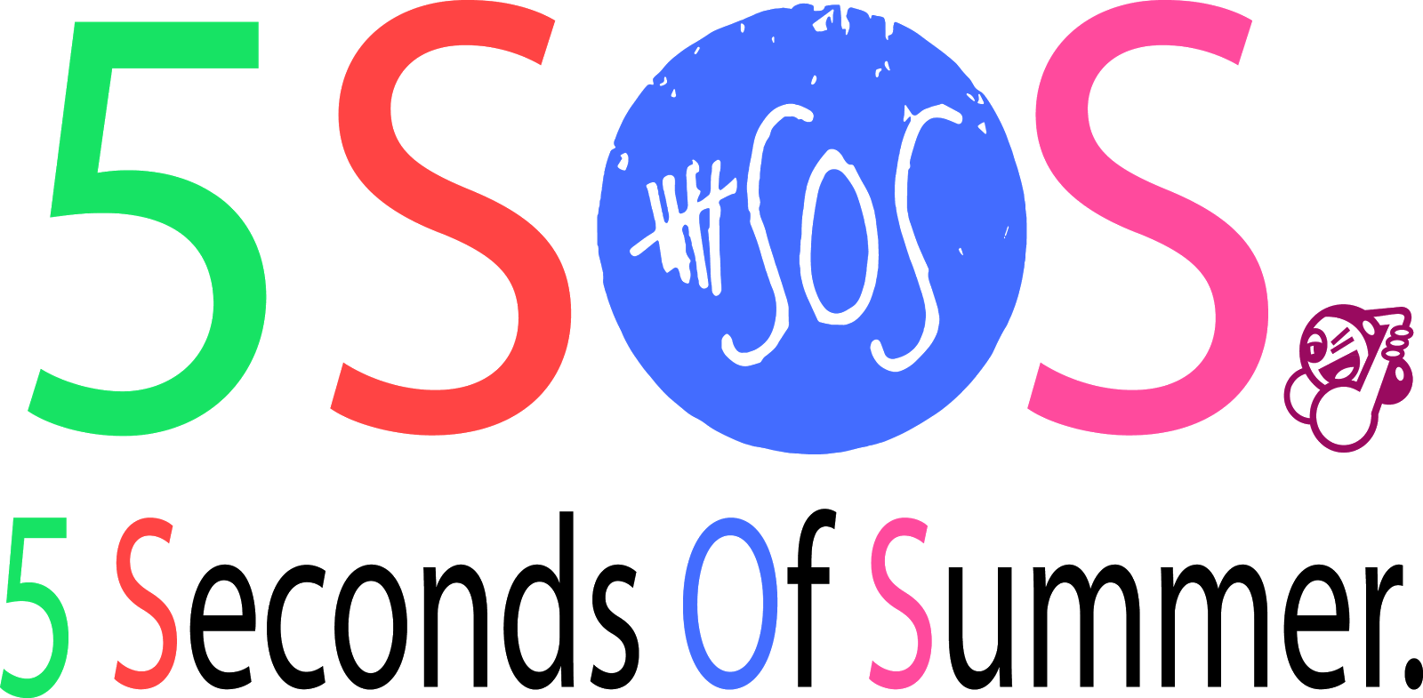 5 Seconds Of Summer Merch - Circle Clipart (1600x785), Png Download