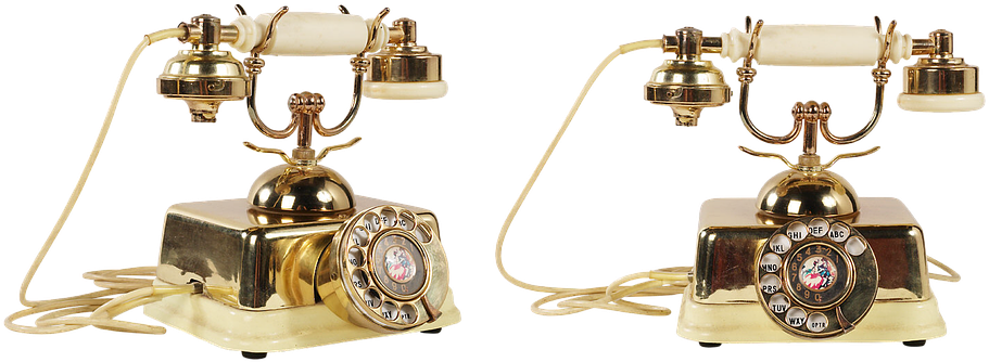 Old Phone, Phone, Link, Call, Vintage Telephone, Tube - Telefone Antigo Em Png Clipart (960x377), Png Download
