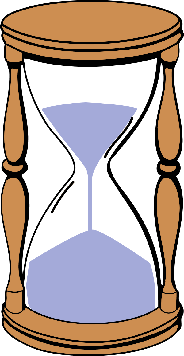 Point Of Sale Machine Classic Old Cartoon - Hourglass Sand Timer Clipart - Png Download (600x1159), Png Download