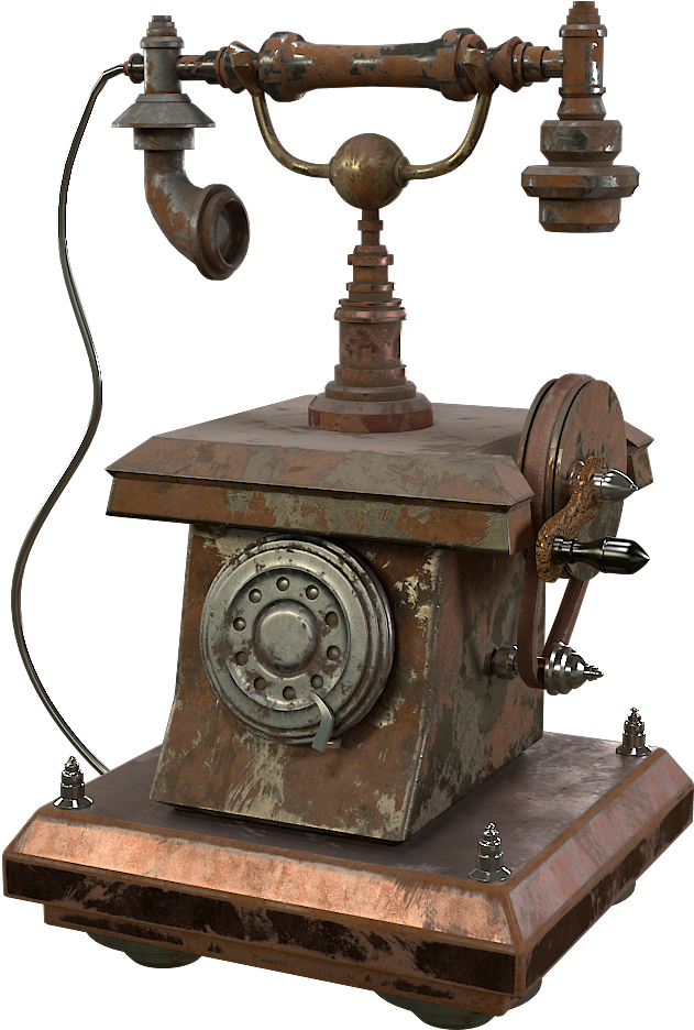 Old Phone - - Antique Clipart (1920x1080), Png Download