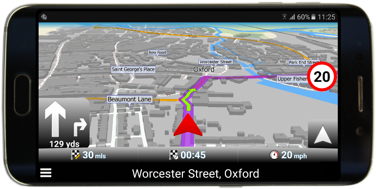 Default Red Gps Navigation Arrow In Navigator - Automotive Navigation System Clipart (800x423), Png Download