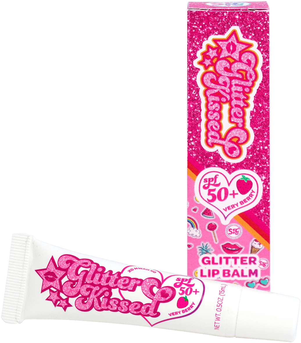 Glitter Kissed Spf 50 Lipgloss With Glitter - Art Paper Clipart (1036x1183), Png Download