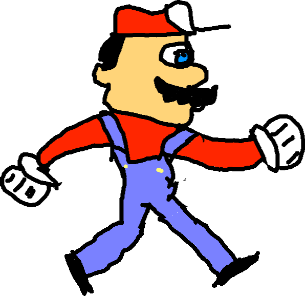 Player - Mario Clipart (596x577), Png Download
