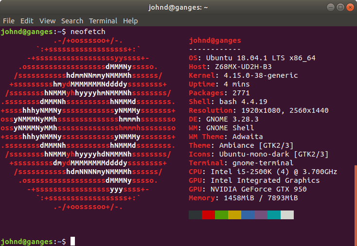 Uma Dessas Ferramentas É Neofetch , Um Script De Informações - Termite Ubuntu Clipart (734x506), Png Download