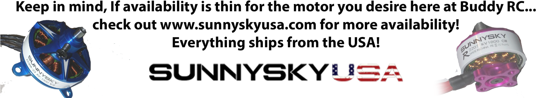 Sunnysky Motor - Black-and-white Clipart (1920x424), Png Download
