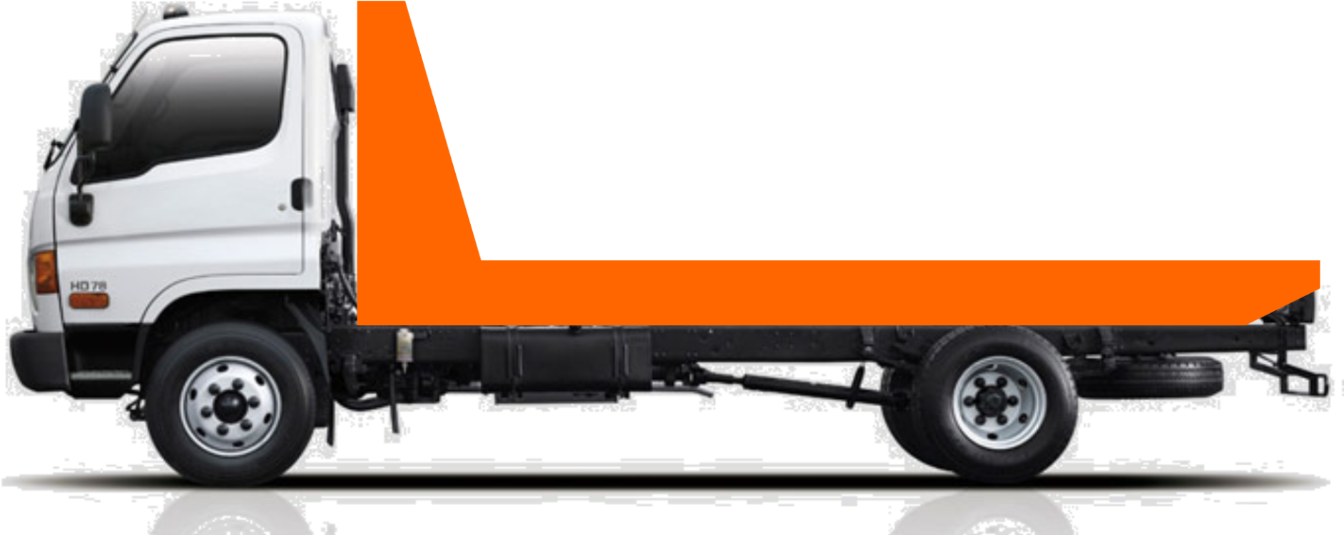 Шасси Hyundai Hd 78 Clipart (1920x770), Png Download