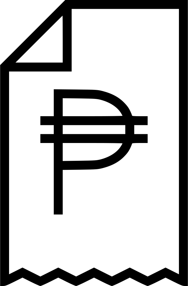 Png File - Receipt Clipart (644x980), Png Download